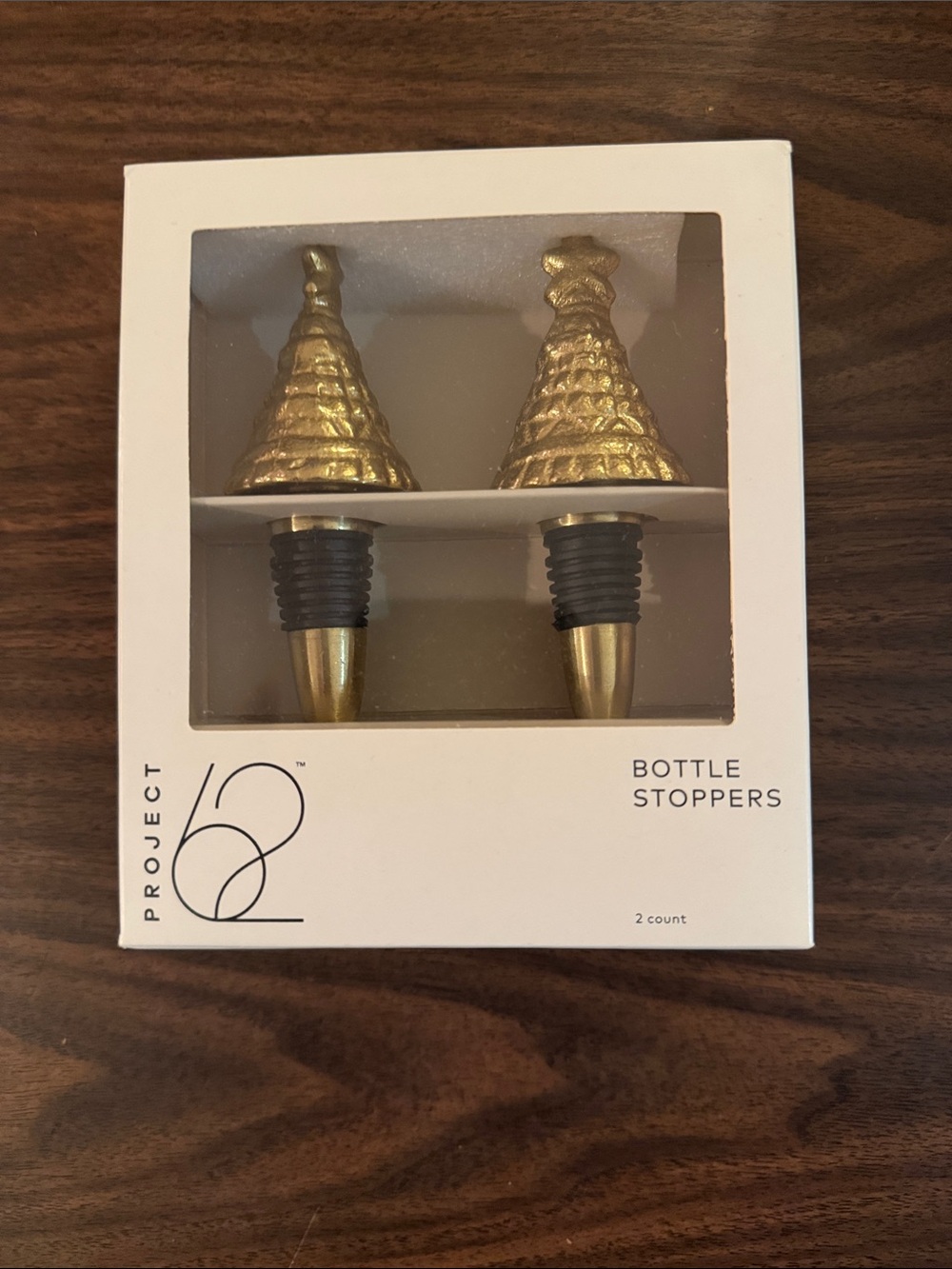 Project 62 NWT Gold Tree Bottle Stoppers - Set of 2